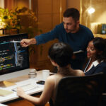 Developer Explaining Details in Code